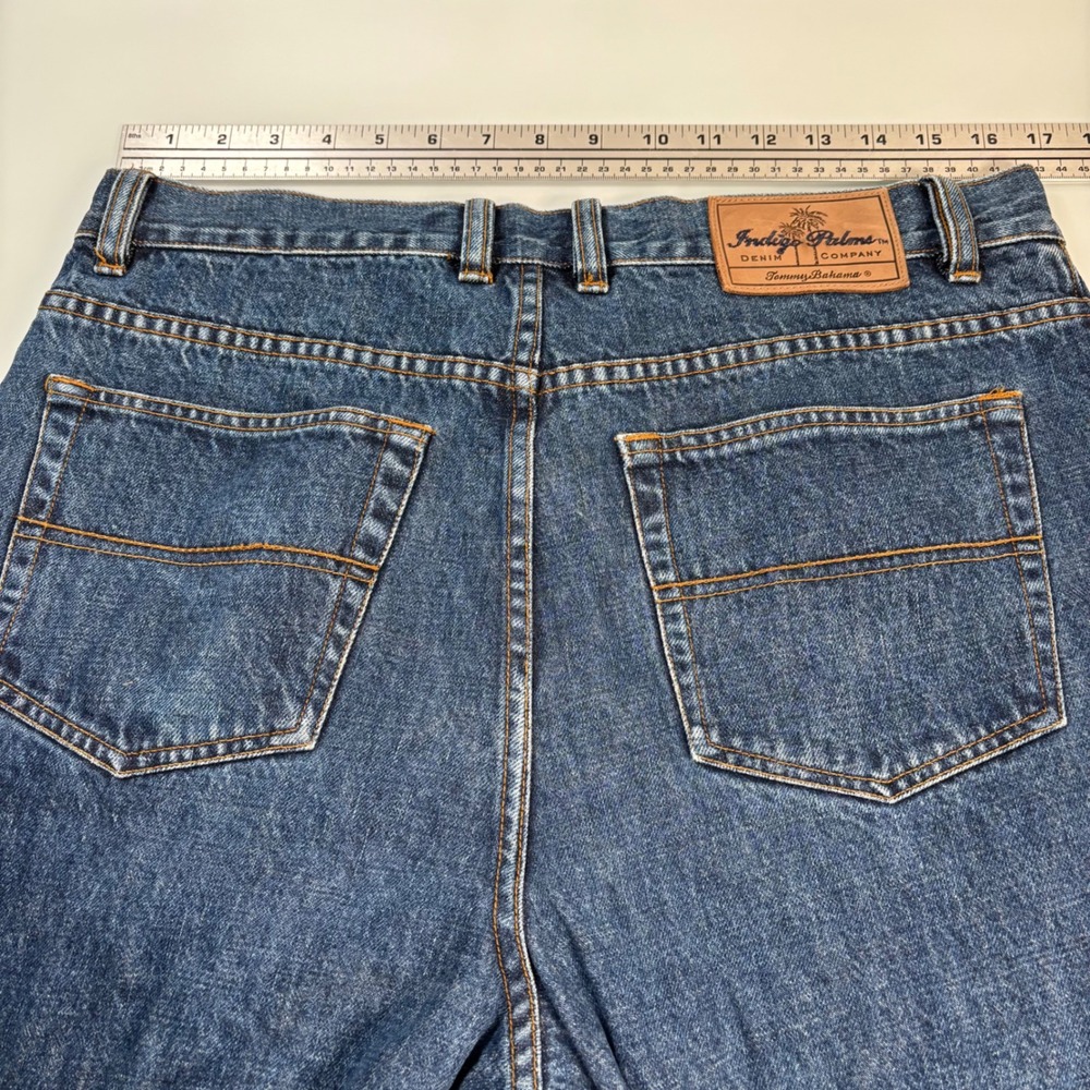 Tommy Bahama Indigo Palms Mens 34x32( ACT 33x30.5)Blue Relaxed Fit Jeans Denim - Picture 5 of 9